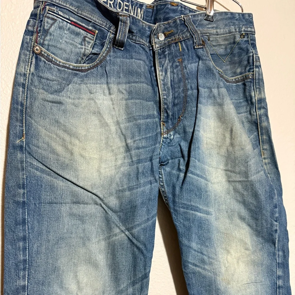 Tommy Hilfiger‎ Men's Faded Blue Jeans size 36 x 34